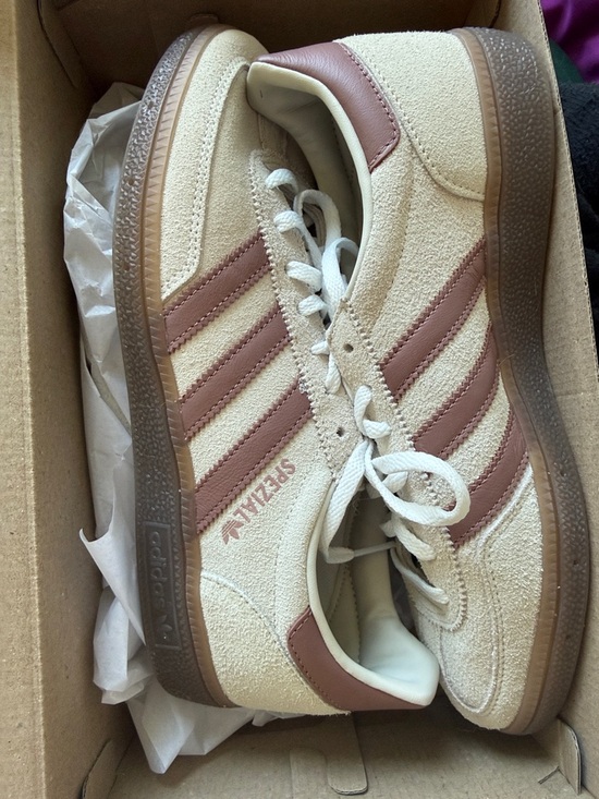 adidas Shoes - Adidas Women's Suede Sneakers in Cream & Mauve